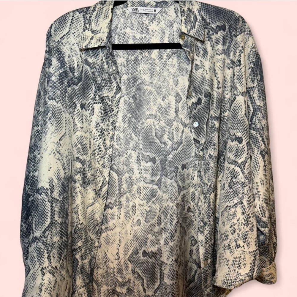 Zara Snake Print Shirt